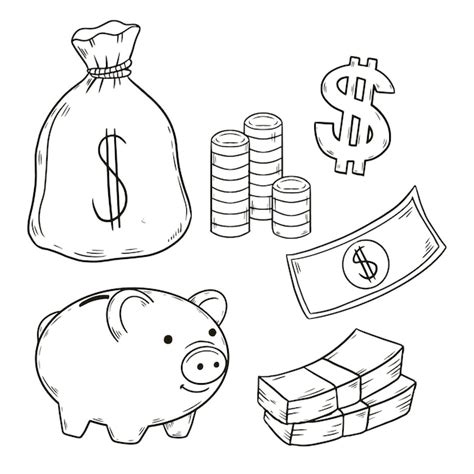 Free Vector | Hand drawn bank drawing illustration