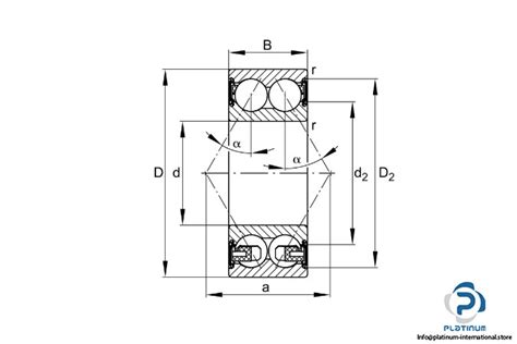 Fag Bd Xl Hrs Tvh Double Row Angular Contact Ball Bearing