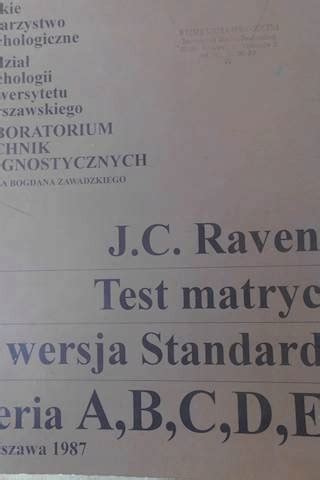 Test Matryc Wersja Standard Seria A Raven Oficjalne