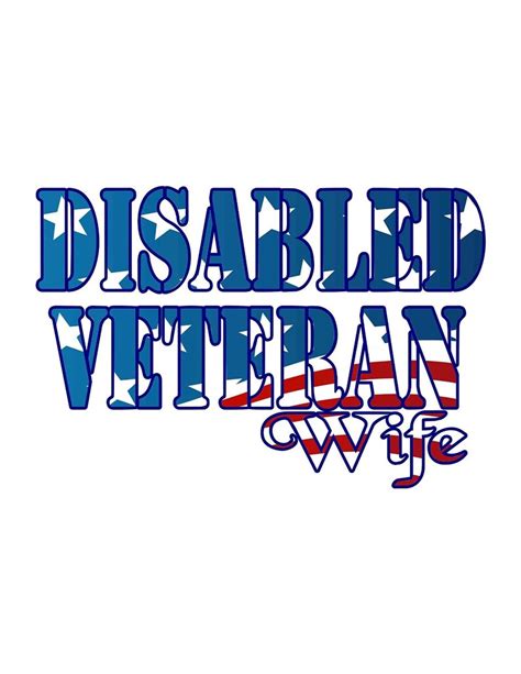 Disabled Veteran Decal Sticker Can Say Wife Or Mom Or Dad Or Etsy