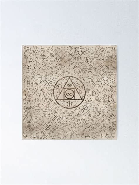 "Philosopher's stone symbol and Alchemical pattern #3" Poster for Sale by k9printart | Redbubble