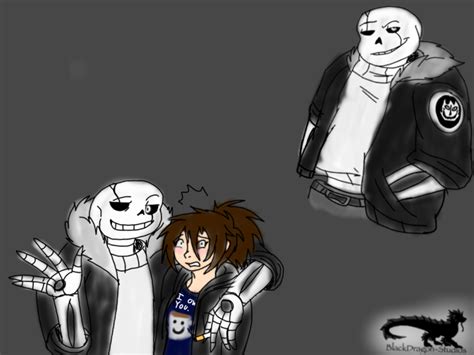 FANART:Undertale AU-Gaster!Sans sketches by BlackDragon-Studios on ...