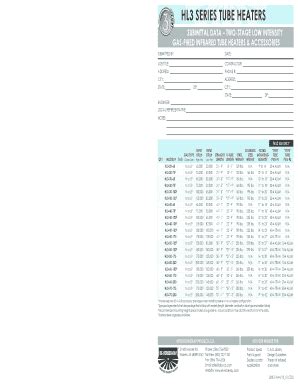 Fillable Online Hl Series Engineering Submittal Data Sheet Detroit