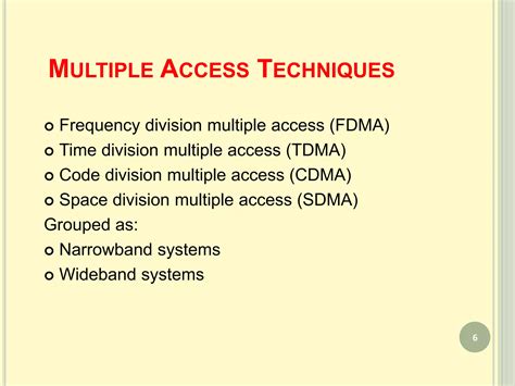 Multiple Access Techniques Ppt