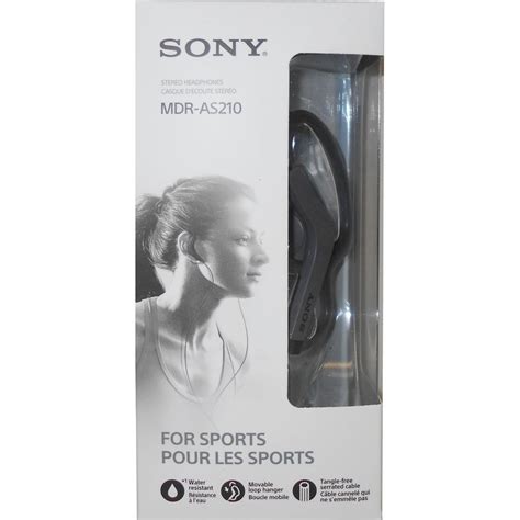 Sony Mdr As210 Sport In Ear Headphones Black Lazada Ph