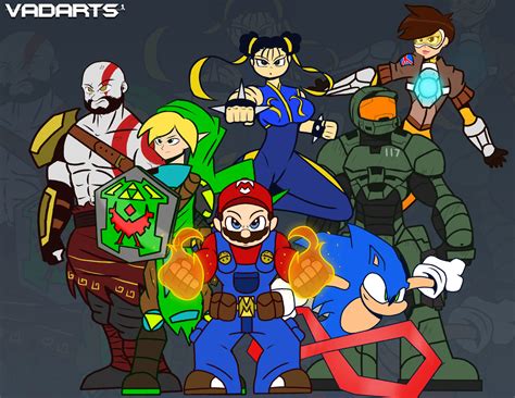 The Game Squad by Vadarts on DeviantArt