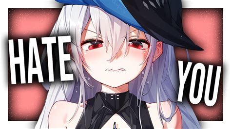 Nightcore Hate You Lyrics Jim Yosef Riell Youtube