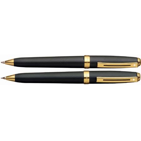 Sheaffer Prelude White Dot Matte Black Gt Ballpoint And Mm Mechanical