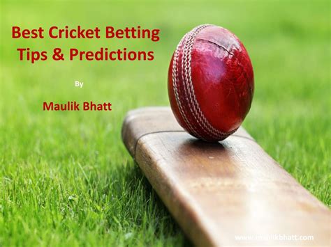 PPT - Best Cricket Betting Tips and Cricket Predictions PowerPoint ...