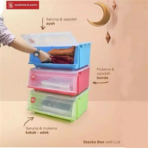 Jual Maspion Box Multiguna Stacko Container Wlid Kontainer Kotak