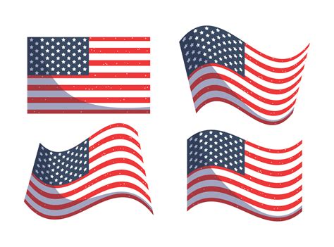 Isolated usa flags vector design 13652828 Vector Art at Vecteezy