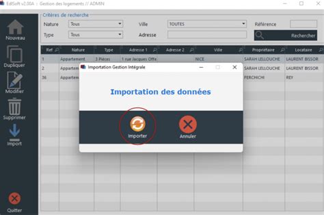 Importer Logement Edlsoft Application Logiciel Tat Des Lieux Sur