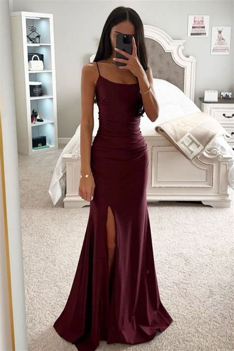 Prom Dresses Dark Red Casual Homecoming Dresses Deb Dresses Stunning