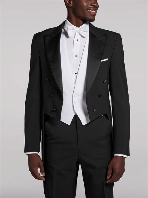 Black Full Dress Tail Tux By Joseph And Feiss Tuxedo Rental