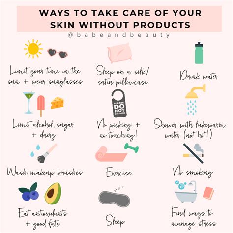 Ways To Take Care Of Your Skin Without Products Artofit