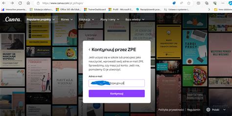 Jak zalogować się do CANVA PRO przez ZPE ODN Edukacja Interaktywna