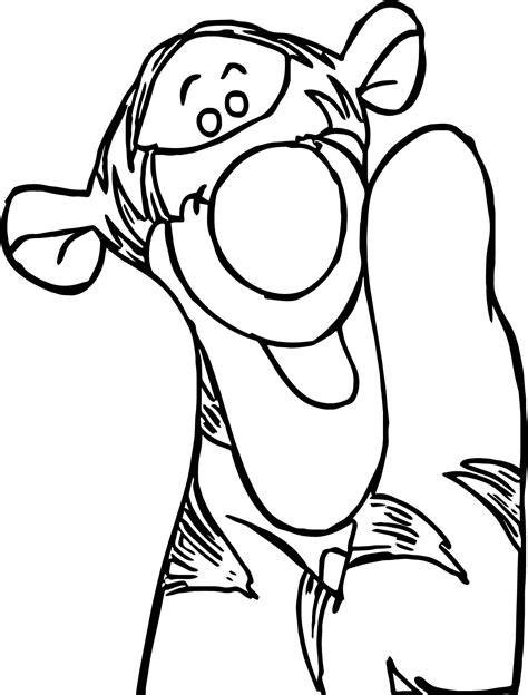 Tigger Say Coloring Page Wecoloringpage