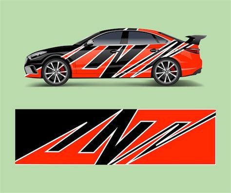 Premium Vector Sport Car Racing Wrap Design Vector Design Abstract