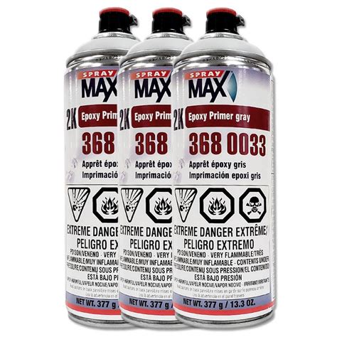 Spraymax Gray 2k Epoxy Rust Cure Primer 3680033