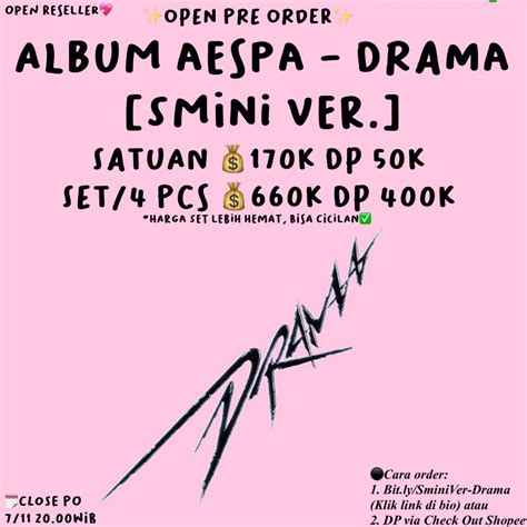 Jual Wajib Membaca Deskripsi Slide Foto Th Mini Album Aespa