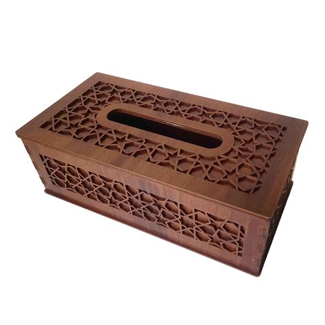 Rustic Wooden Tissue Box Cover Traditional Design Shopipersia