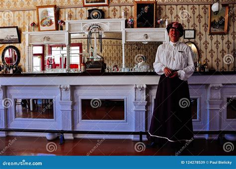 Inside A Old Bank Building In Dawson City Yukon Editorial Stock Image