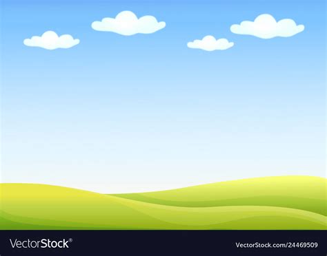 Background nature landscape with sky hills Vector Image