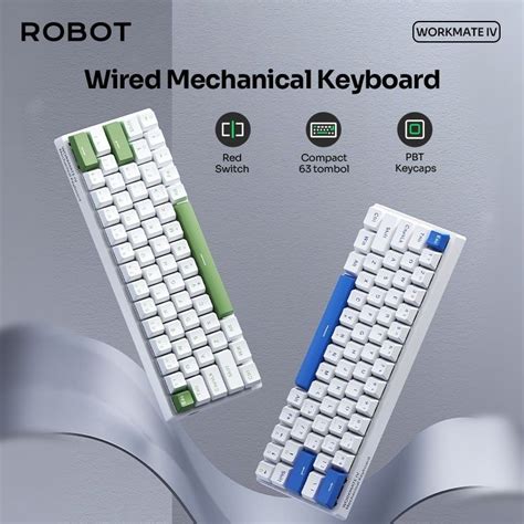 Jual Robot Workmate Iv Mechanical Keyboard Gaming Wired Compact