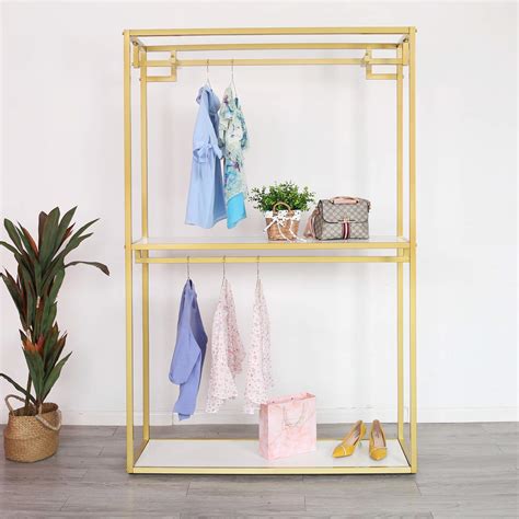 Buy Fonechin Metal Clothes Display Rack Free Standing Garment Clothing