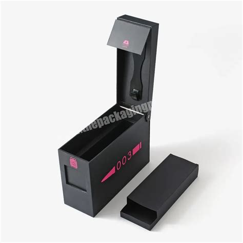 Custom Logo Black Luxury Cardboard Paper Sex Toys Magnetic Packaging T Box Closure With Foam