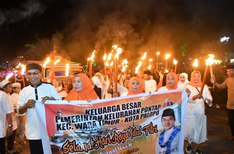 Sekretaris Daerah Palopo Lepas Peserta Takbir Keliling Dan Pawai Obor