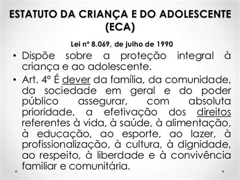 Estatuto Da Criança E Do Adolescente