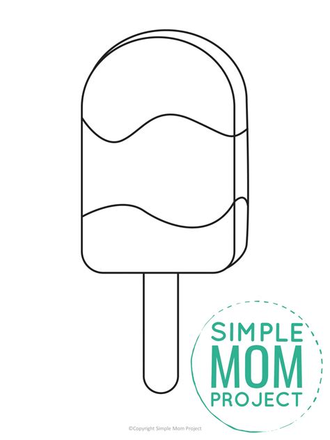 Free Printable Popsicle Template Simple Mom Project