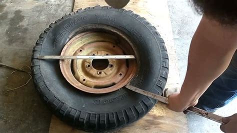 8 шагов как снять шину с диска