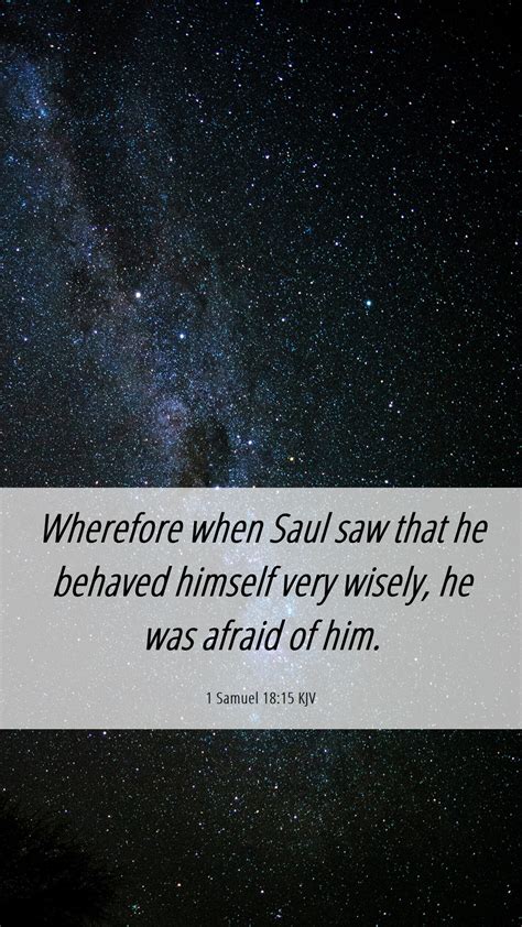 Samuel Kjv Mobile Phone Wallpaper Wherefore When Saul Saw