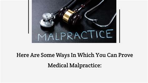 Ppt How Do You Prove Medical Malpractice Powerpoint Presentation