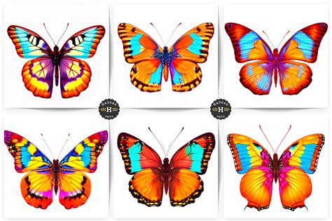 Butterfly Collection Graphic By Hassas Arts Creative Fabrica