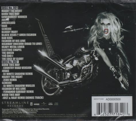 Cd Lady Gaga Born This Way Duplo Jbm MercadoLivre