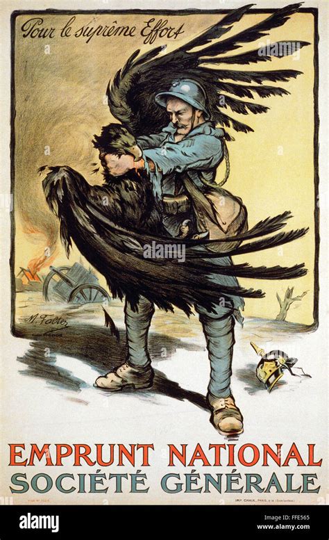 World War I French Poster N For The Greatest Effort A French