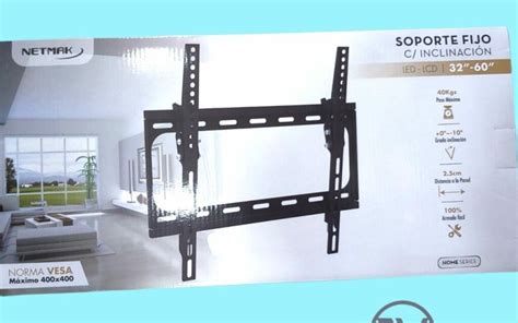 SOPORTE LED LCD 32 A 55 C INCLINACION ST 09 40KG NETMAK