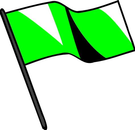 Greenflag Clip Art at Clker.com - vector clip art online, royalty free ...