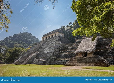 Maya pyramid stock image. Image of archaeologica, ancient - 94483179