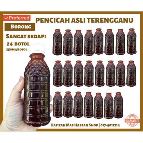 Borong Sos Pencicah Asli Terengganu Botol Shopee Malaysia