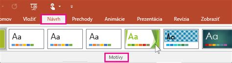 Zmena Vzhľadu A Prostredia Prezentácie Pomocou Motívov Powerpoint