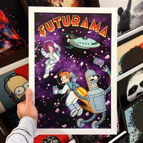 Futurama Poster Canvas Print Pvc Print Marvel Poster Dc Etsy Geek