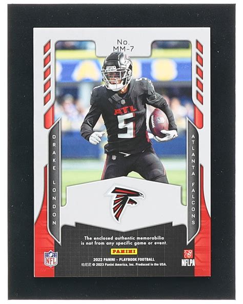 Drake London Panini Playbook Mammoth Materials Rc