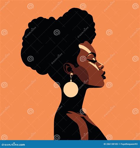 Desenho De Mulher Negra - Avatar Do ícone Moderno Da Mulher Negra. Desenho De Mulher Africana ...