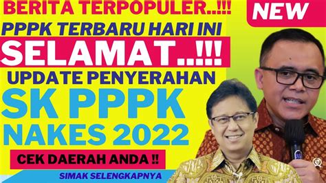 Kabar Pppk Tenaga Kesehatan Ii Pppk Terbaru Hari Ini Update Penyerahan