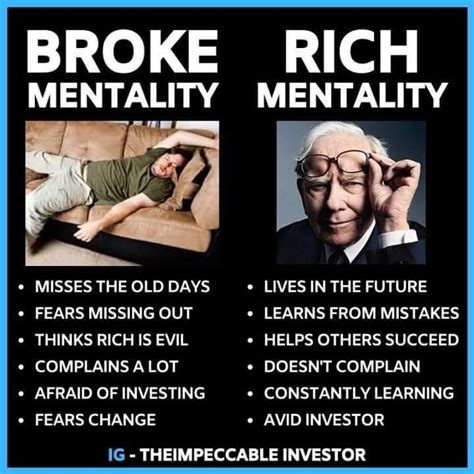 BROKE VS RICH! | Financial motivation, Millionaire mindset quotes ...