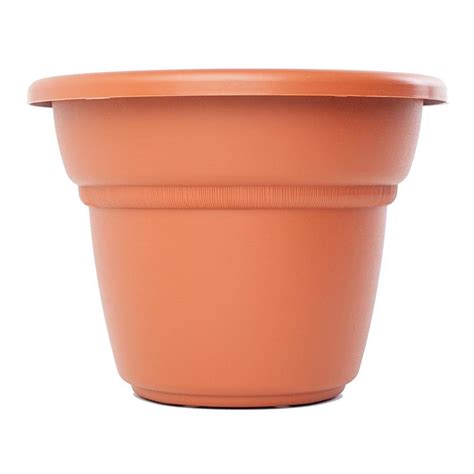 Bloem Milano In Terra Cotta Plastic Planter Mp The Home Depot